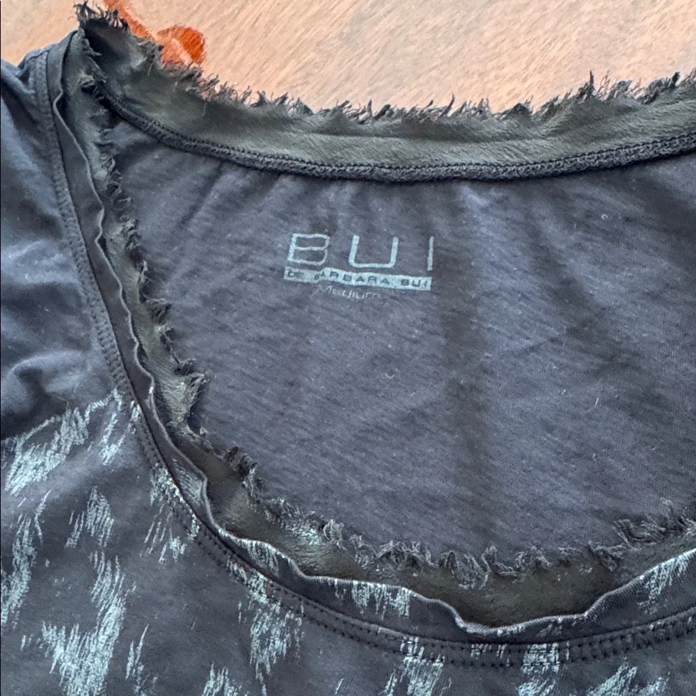 Barbara Bui Black Graphic Top - Picture 16 of 16